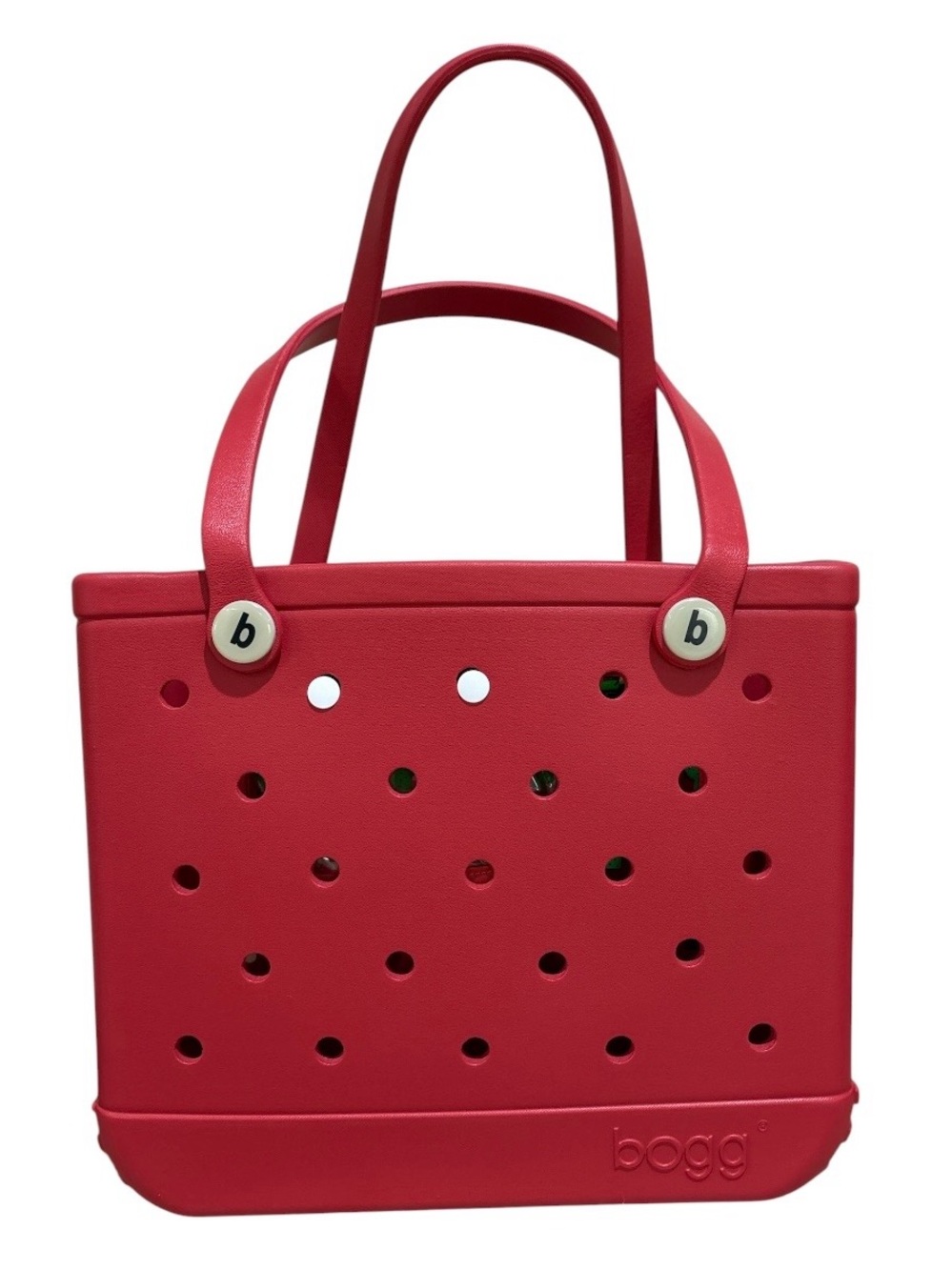Bogg Bag Baby Medium Tote Red EVA Waterproof Beach Pool Bag Washable Inserts - Picture 6 of 13
